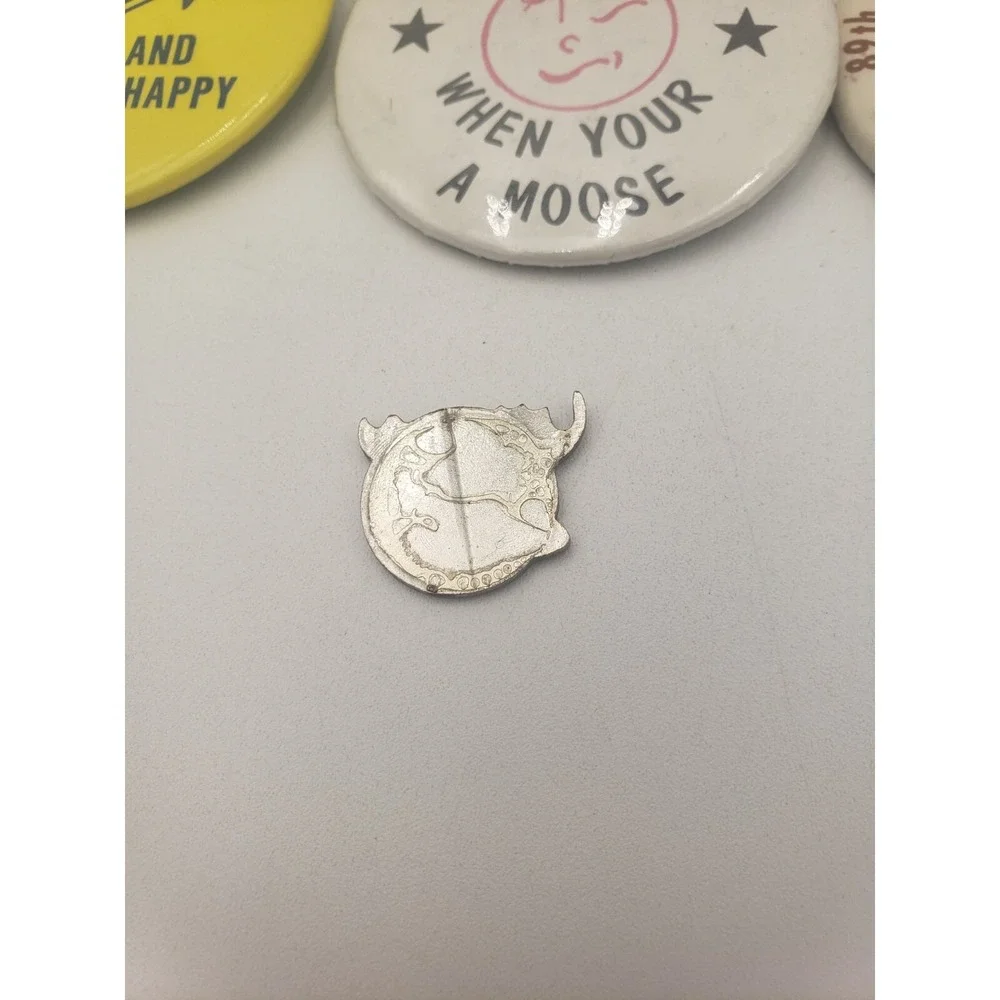 Vintage Moose Lodge Pinback Buttons 1970s-80s Lot Of 12‎ California NJ Florida